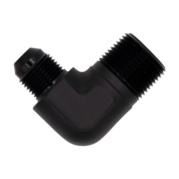 Flo Supply 1/2" NPT 90 Degree Male To 6AN Male Adapter
