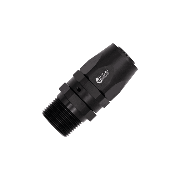 Flo Supply 1/4" NPT To 6AN EZ Connect Forged Straight Swivel Forged Hose End