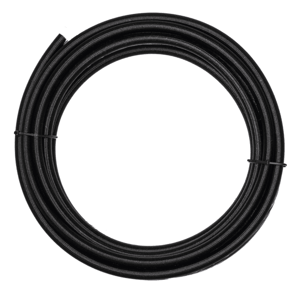 Flo Supply 16AN Black Stainless Steel Braided Hose - PTFE Liner