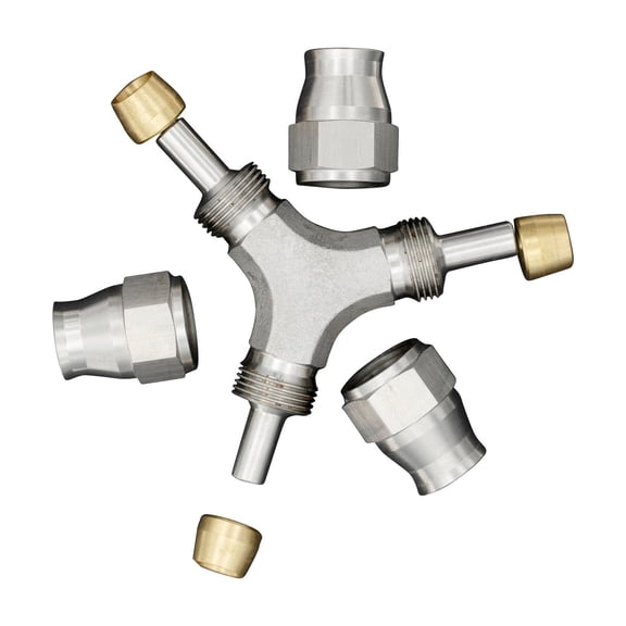 Flo Supply 3AN Female Y Hose End Block