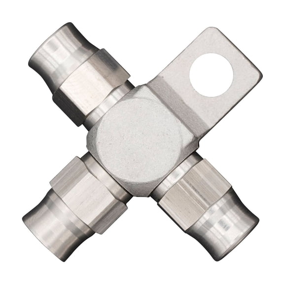 Flo Supply 3AN Hose End Tee Block With Mounting Tab