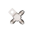 thumbnail image 1 of Flo Supply 3AN Male Tee Block With Mounting Tab, 1 of 2