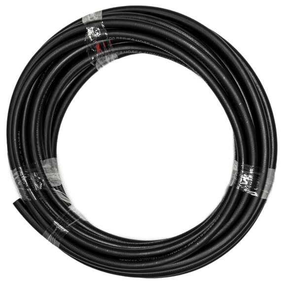 Flo Supply 6AN Black Push-On Hose - 3 Ft.