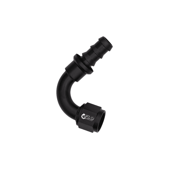 Flo Supply 6AN Push-On 120 Degree Swivel Hose End