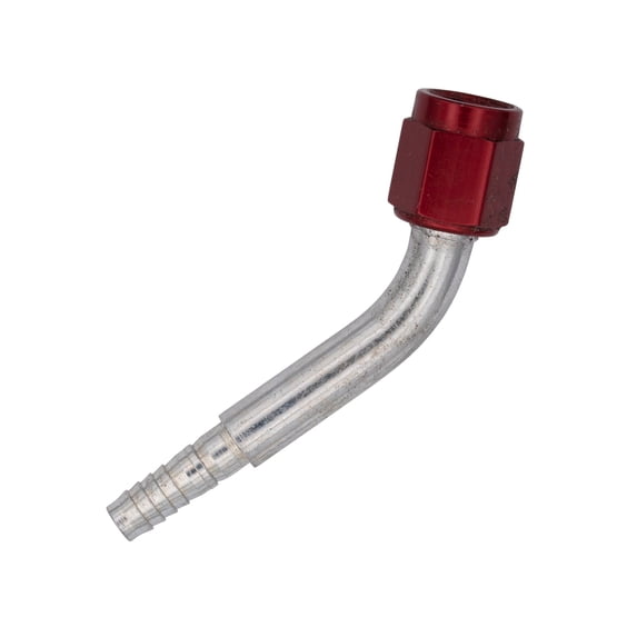 Flo Supply 8AN 45 Degree Hose End Assembly - Red Tube Nut