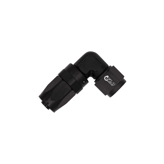 Flo Supply 8AN EZ Connect Forged 90 Degree Swivel Forged Hose End