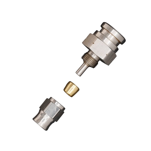 Flo Supply Metric M10x1 Female Bubble Flare to 3AN Hose End