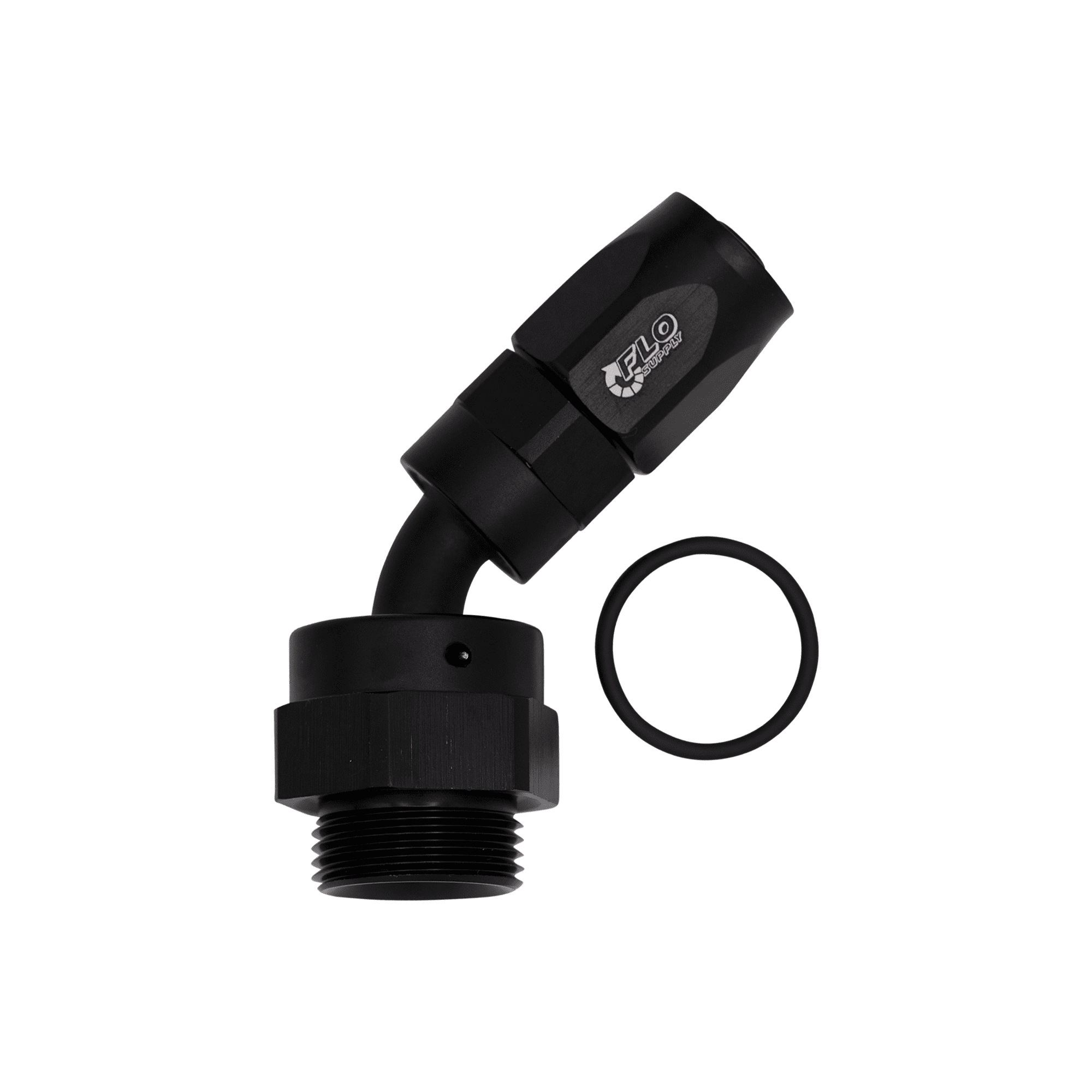Flo Supply M22 ORB 45 Degree To 8AN EZ Connect Hose End
