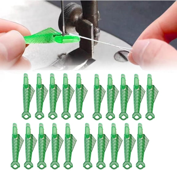 FloHua Back to School Supplies 3pcs Fish Mouth Sewing Machine Needle Threader 2024 New Automatic Sewing Needle Threader Needle Threader Upgrade Quick Sewing Machine Loop Easy Selfthread