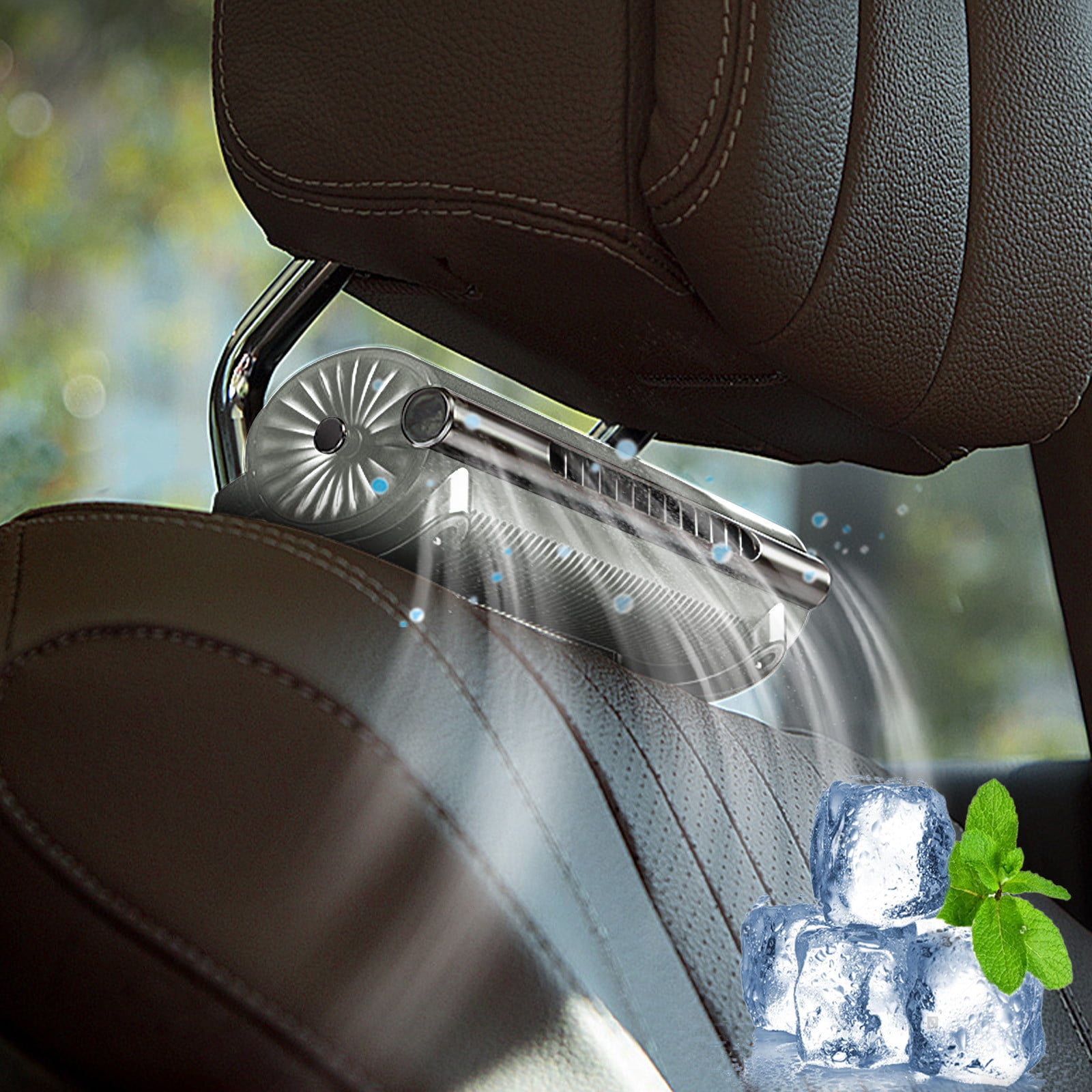 FloHua Car Fan for Backseat, USB Powered Car Seat Cooling Fan With