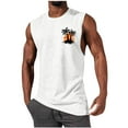 thumbnail image 1 of FloHua Mens Tank Top Sleeveless Print Round Neck Men Casual Fashion Pullover Round Neck Sports Tank Sleeveless Tops, 1 of 4