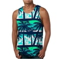 thumbnail image 1 of FloHua Mens Tank Top Sleeveless Print Round Neck Men's Hawaiian 3D Non Positioning Printed Tank Top Casual Sports Sleeveless T-shirt Tank Top/shirt Blouses, 1 of 4