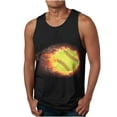 thumbnail image 1 of FloHua Mens Tank Top Sleeveless Print Round Neck New Men's Baseball 3d Printing Tank Top Casual Sports Sleeveless T-shirt Tank Top/shirt Blouses, 1 of 3