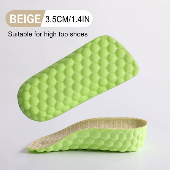 FloHua Mothers Day Gifts Height Increase Insoles To Make You Taller For Men And Women With Foot Arch Support Shoe Comfortable Heel Inserts Lifts 1.4in