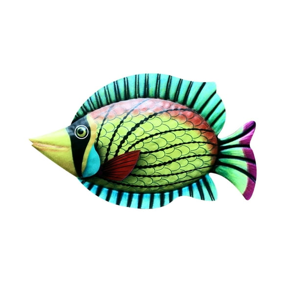 FloHua Office Decor Fish Metal Art Wall Decoration Living Room Bedroom Home Decoration Bedroom Decor