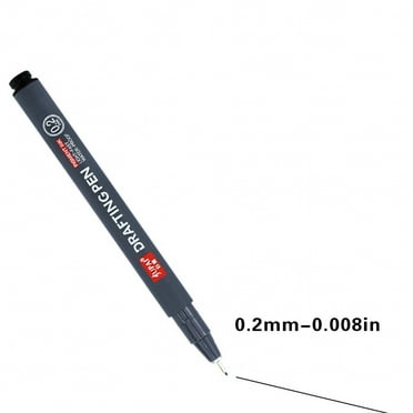 FloHua Precision Black Micro-Pen Ink Pens, Waterproof Archival Ink, Drawing Pens, Artist Illustration Pens, Multiliner, for Art Watercolor, Sketching, Anime, Manga, Design