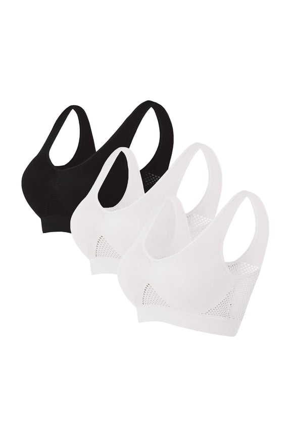 Sports Bras for Women Bralettes for Women 3 Pack Women Seamless Sports Bra Wirefree Yoga Bra With Removable Pads
