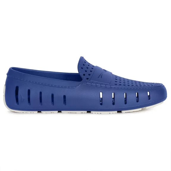 Floafers Classic Country Club Driver 2.0 Waterproof Loafer, Navy Peony/Bright White, Size 9 D