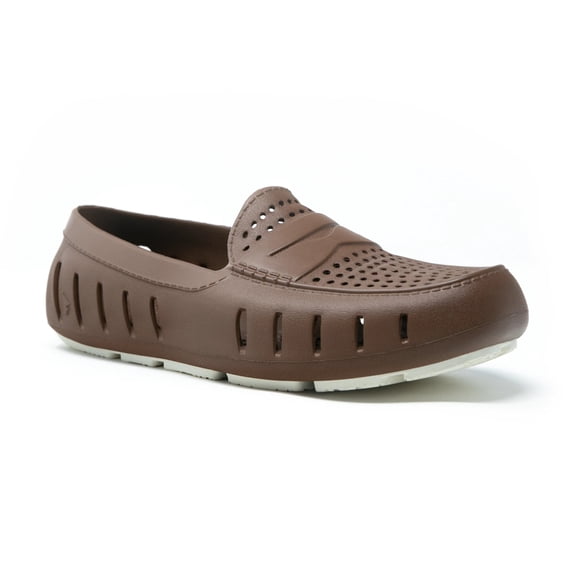 Floafers Mens Country Club Driver Water Shoes, Adult, Driftwood Brown/Coconut, 11 M US
