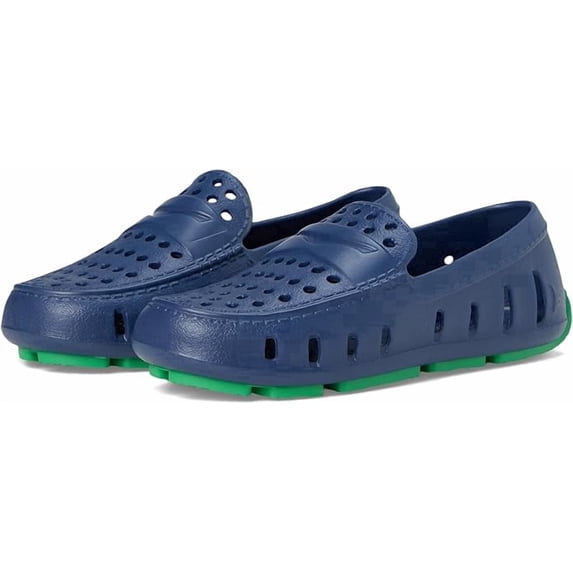 Floafers Kids Unisex Prodigy Driver, Navy Peony/Turf Green, 4 Big Kid Medium
