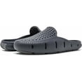 thumbnail image 1 of Floafers Sunset Slide - Unisex Slides - Sectional Traction - Utility Hole at Heel - Scuff-Proof Rubber Outsole Black/Asphalt, 4 Men's/6 Women's Medium, 1 of 5