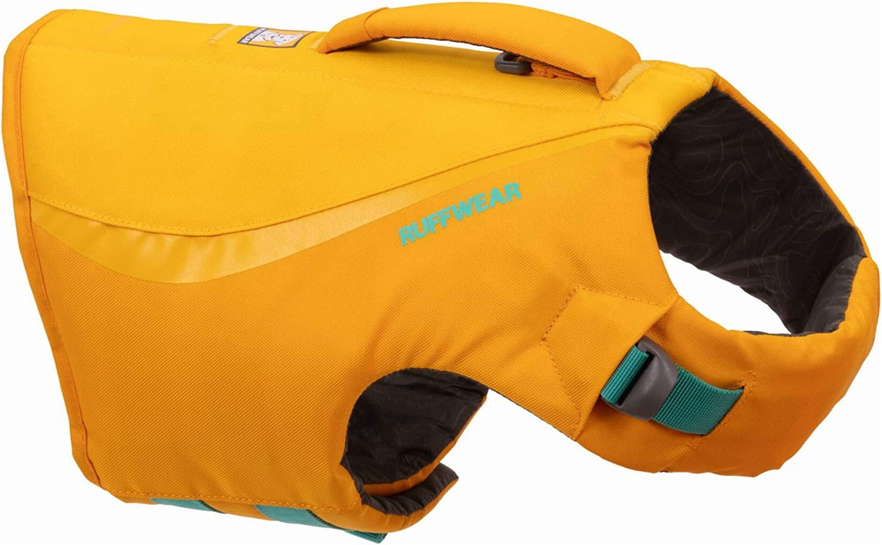 Float Coat Dog Life Jacket, Premium Buoyancy Swim Vest with Lift Handle, Secure Fit & Reflective Trim, Adjustable Flotation for Swimming, Boating, & Outdoor Adventures, Wave Orange, Medium