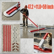 Float Concrete Float, Concrete Trowel with 4 Extendable Handles & Bracket, Durable Bull Float Tool for Concrete Finishing Road Patio Slab