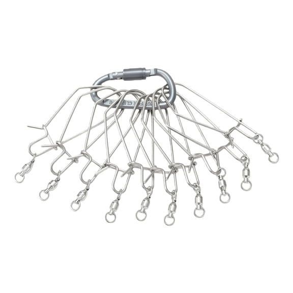 Float Fishing Stringer Portable Lock Buckle Live Fish Large Buckle Lock Frame with 10/5 Buckles Fishing Tool