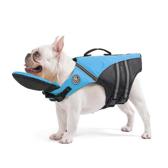Float Pup Vest, Dog Life Vest with chin float, Dog Life Jacket, French Bulldog Life Vest for Swimming Boating, Dog Swim Vest with Chin Float and Rescue Handle, High Flotation Puppy Life Jackets