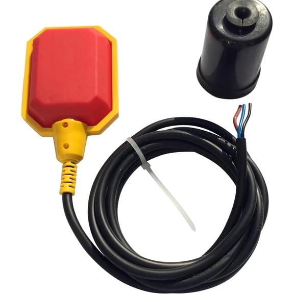 Float Switch for Sump Pump - 10-Foot Water Level Sensor with Honeywell Microswitch and Adjustable Tether Length for Ground Water Bilge Pump and Water Tank Non-Corrosive PP Casing, Rated to 13 Amps