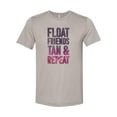thumbnail image 1 of Float Trip Shirt, Float Friends Tan & Repeat, Floating Shirt, Summer Tee, Best Friends Shirt, Unisex Fit, Sublimated Design, Kayaking Shirt, Heather Stone, MEDIUM, 1 of 1