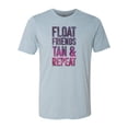 thumbnail image 1 of Float Trip Shirt, Float Friends Tan & Repeat, Floating Shirt, Summer Tee, Best Friends Shirt, Unisex Fit, Sublimated Design, Kayaking Shirt, Stonewash Denim, MEDIUM, 1 of 1