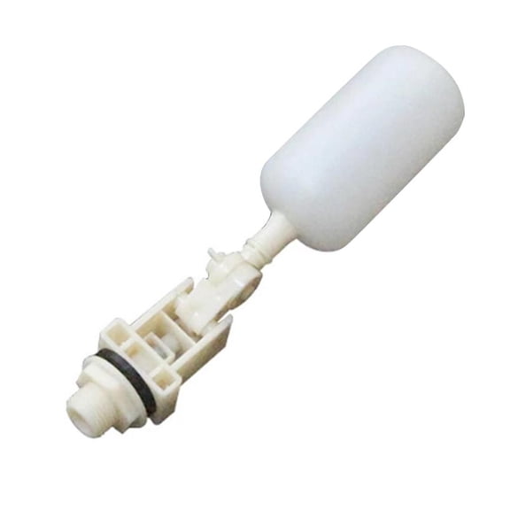 Float Valve 3/4 inch,Water Float Valve with Adjustable Arm,Float Ball Valve Automatic Fill and Water Level Control for Water Trough,Fountains,Water Tank,Ponds,Pool,Aquariums,8.07 inch (White)