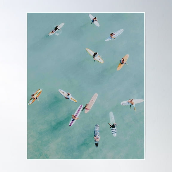 Float Xviii Poster Wall Art, Modern Wall Decor For Living Room Bedroom, 8x12 UNFRAMED