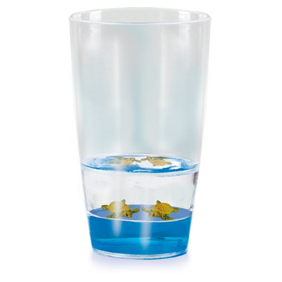 Floatarama Tumbler Sea Turtle from Deluxebase. 9oz BPA-Free Acrylic Drinking Glass with Floating Toy
