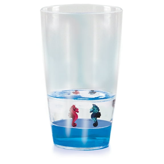Floatarama Tumbler - Seahorse from Deluxebase. 9oz BPA-Free Tumbler with Floating Seahorse Figurine