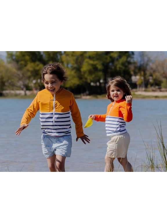 Anti-Drowning T-Shirt (Child) - Orange, Long Sleeve, 4 years