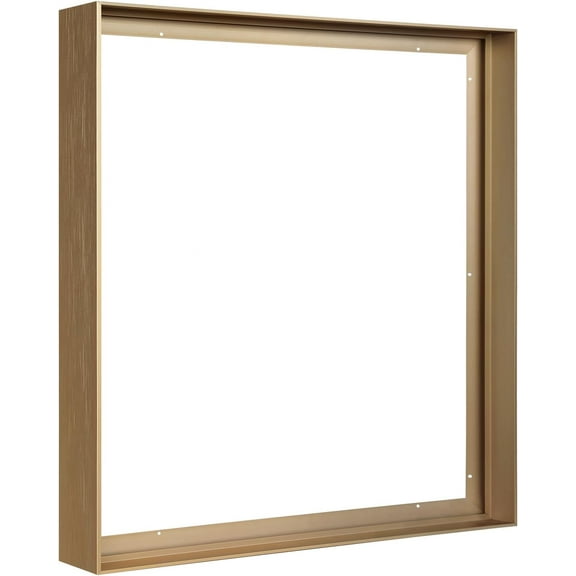 Floater Frame for 36x36 Canvas Paintings, DIY Metal Floating Frame with 1.5” Deep for Artists Designers Landscape Portrait Artwork, Modern Home Office Wall Decor (Bronze)