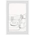 thumbnail image 1 of Floater by the Pool Framed Painting Print, 1 of 6