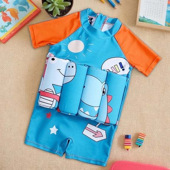 Floatie Swimsuit Floating Bathing Suit Floatie Swimsuit Quick-Drying Swim Vest Swimwear Dinosaur Trainer for Boys Girls Pool Beach Summer Sports Outdoor Swimming unusual