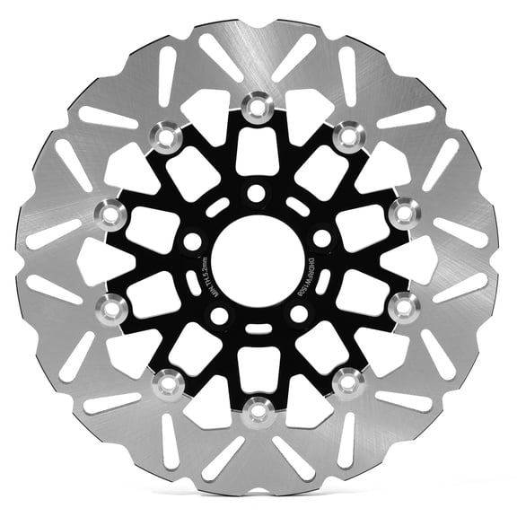 Floating 11.5" Rear Brake Rotor for Harley FLSTC Heritage Softail Classic 2007-2017 2008 2009 2010