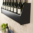 thumbnail image 1 of Floating 18-Bottle Wine Rack, 1 of 2