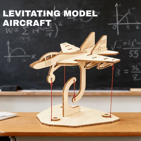 Floating Airplane Model DIY Educational Kit for Tension Structures and Aerodynamics Learning STEAM Science Project