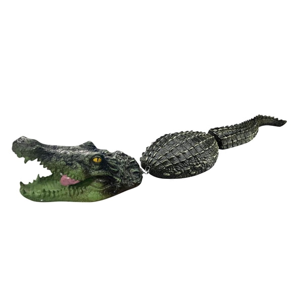 Floating Alligator Head, Fake Gator Head for Pool Outdoor Pond Accessories Float Crocodile Head Decoy for Koi Pond Pool Garden Decoration
