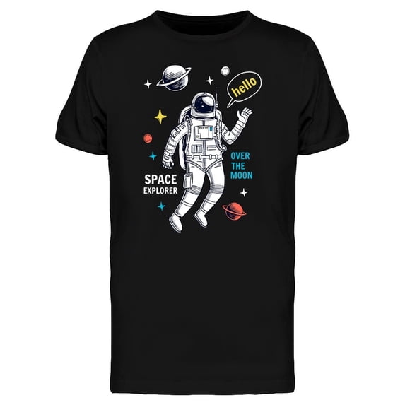 Floating Astronaut Graphic Tee Men's -Image by Shutterstock
