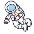 thumbnail image 1 of Floating Astronaut Iron On Patch, 1 of 1