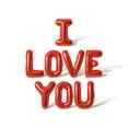thumbnail image 1 of Floating Away Balloon Company I LOVE YOU Letter Balloon Banner, Foil Red, 16 in, 1 of 5