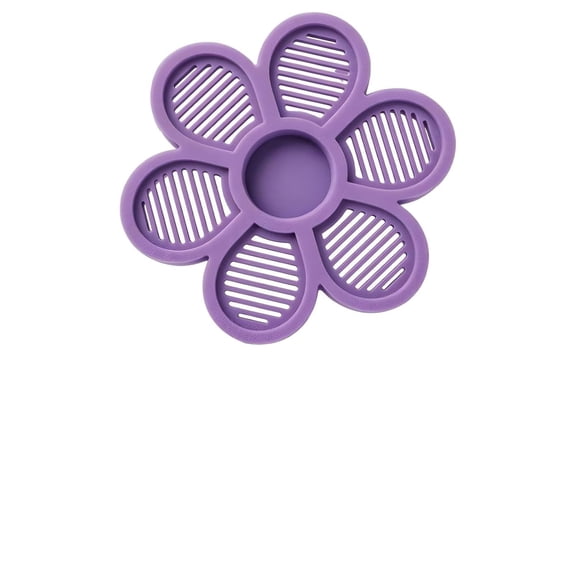 Floating Bee Station for Garden, Anti-Slip Bee Watering Station with Central Reservoir, Butterfly Feeder for Birdbath Pond(Purple)