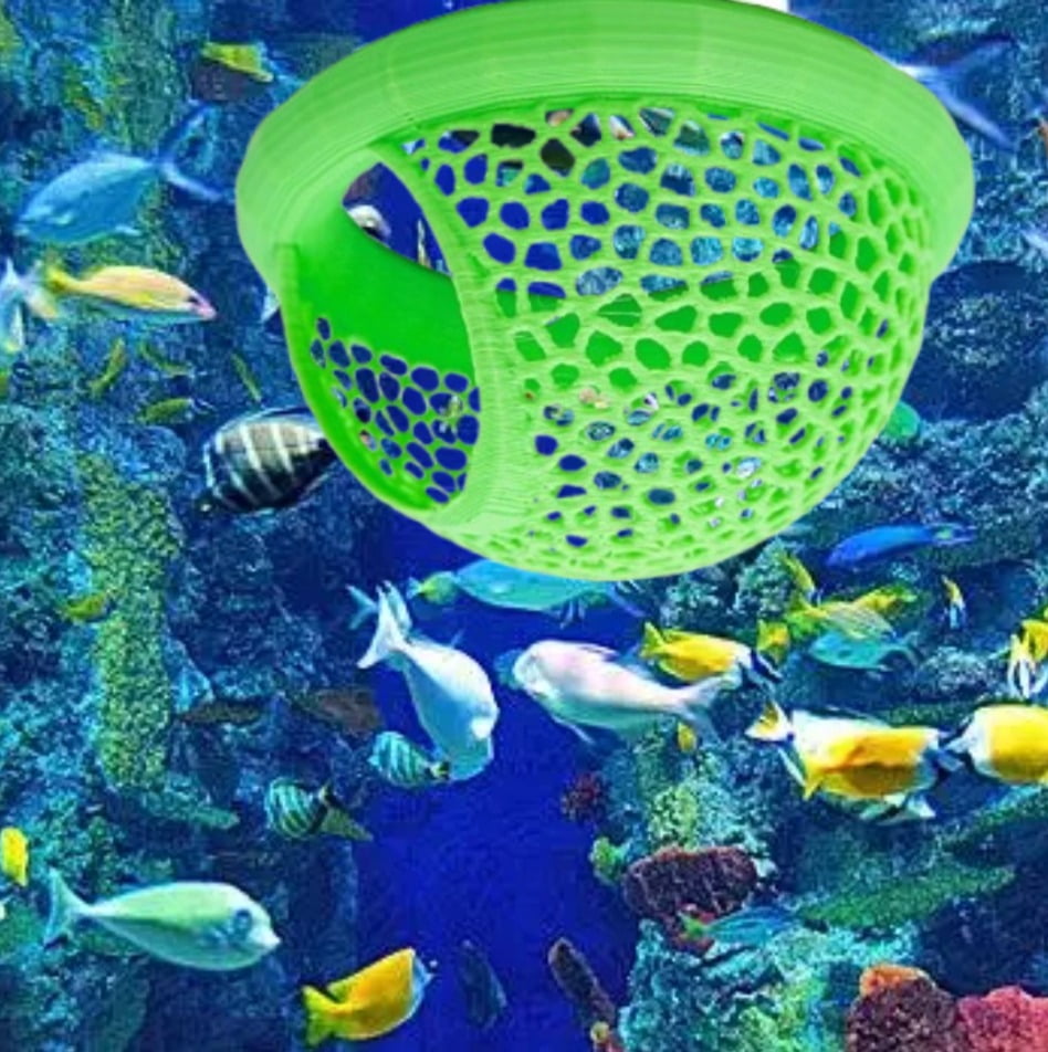 Curated visual reference: Fresh Look at Floating Betta Cave Shrimp Hide 3D Printed Aquarium Accessory With