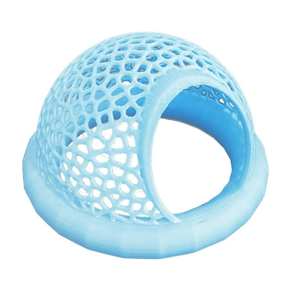 Floating Betta Hide & Shrimp Cave, 3D Printed Aquarium Hammock with Feeding Ring, Safe Resting Spot for Fish Tanks, 10x10cm Floating Shelter for Fish & Shrimp